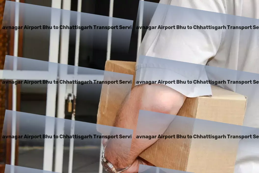 Bhavnagar Airport Bhu to Chhattisgarh Luggage Courier Oversized cargo transport